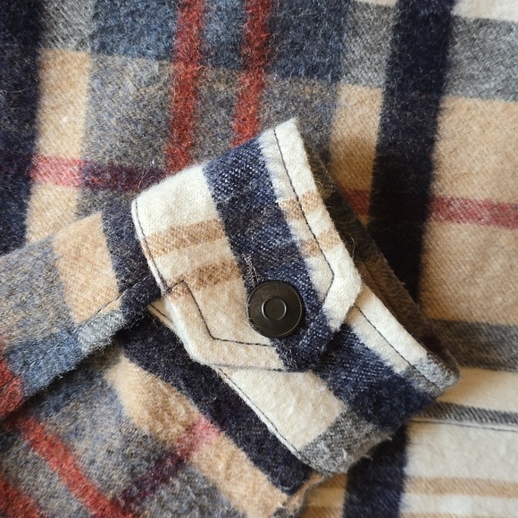 Zara, Shacket Wool Blend Plaid, Oversized, EUC, Women's M - Picture 11 of 12